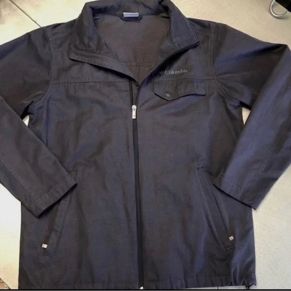 SOLD 🌟COLUMBIA Canvas zip up jacket Men’s blue Venture Creek Jacket lightM - Picture 3 of 12